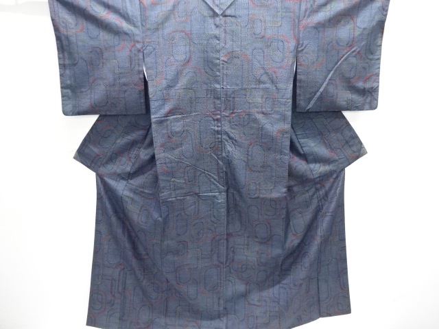 JAPANESE KIMONO / SILK / TOKAMACHI TSUMUGI / WOVEN SQUARES